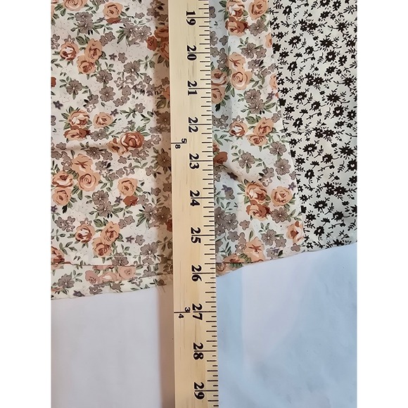 Umgee USA Floral Patchwork Long Sleeve Button Down Shirt Women Oversized XL New - Picture 9 of 11